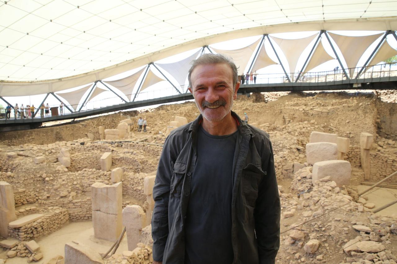 Professor Necmi Karul, the head of the Tas Tepeler project, at Gobeklitepe, Sanliurfa, Türkiye, Aug. 2, 2024. (AA Photo)