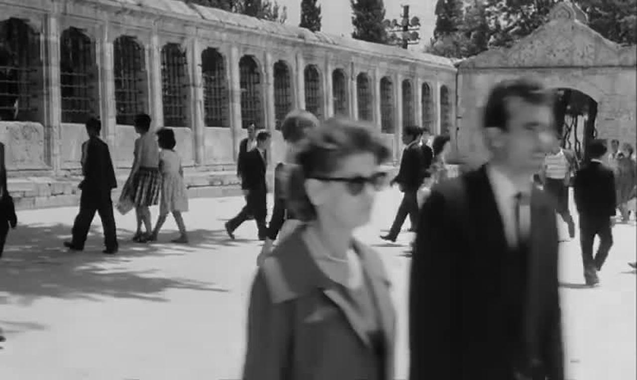 Francoise Brion and Jacques Doniol-Valcroze in "L’Immortelle (The Immortals)," Istanbul, Türkiye. (Photo via Les Films Tamara and Como Films)