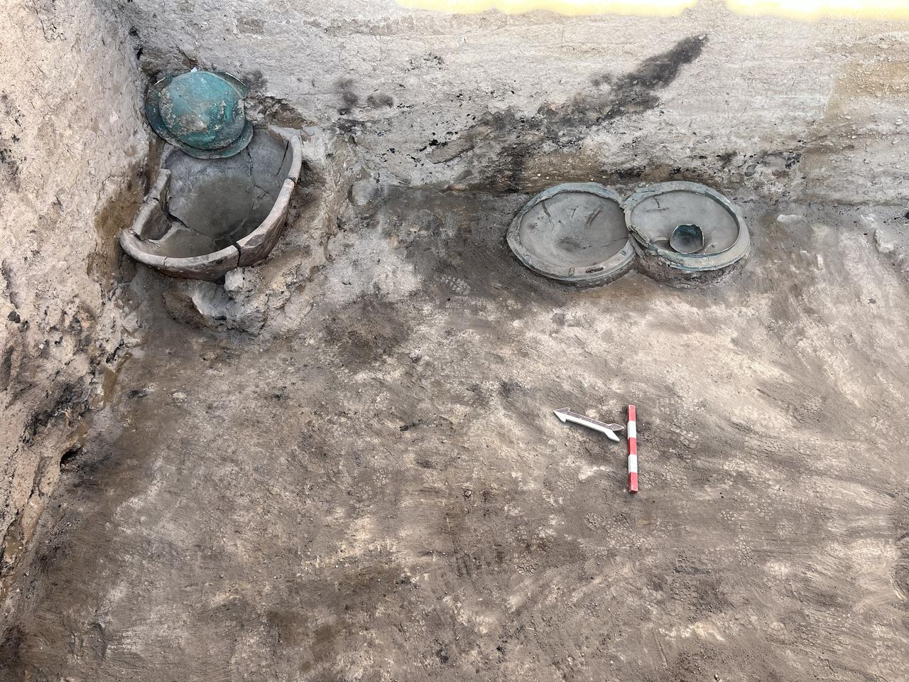 Artifacts uncovered during excavations at Ayanis and Garibin Tepe in Van shed light on Urartian-era settlements in the region, August 9, 2025. (AA Photo)