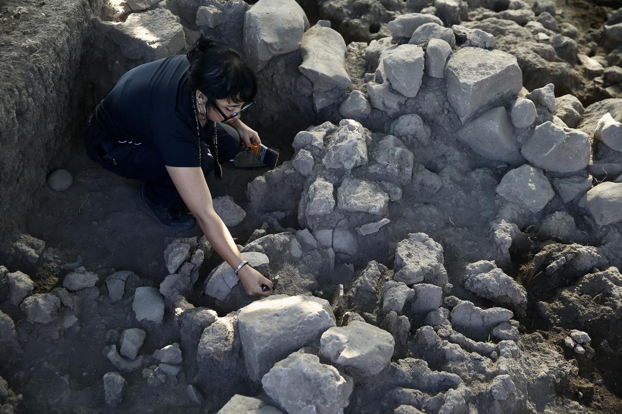 A view of the excavation site of Caltilar Hoyuk (Mound) as archaeological studies continue in Mugla, Türkiye, August 10, 2025. (AA Photo)