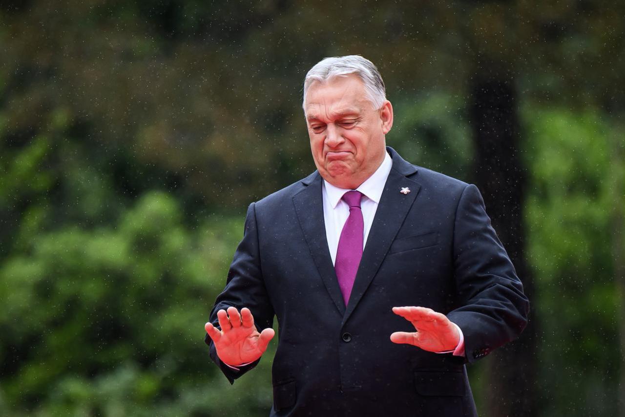 Hungarys Prime Minister Viktor Orban arrives for the European Political Community (EPC) summit, in Tirana, Albania, May 16, 2025. (AFP Photo)