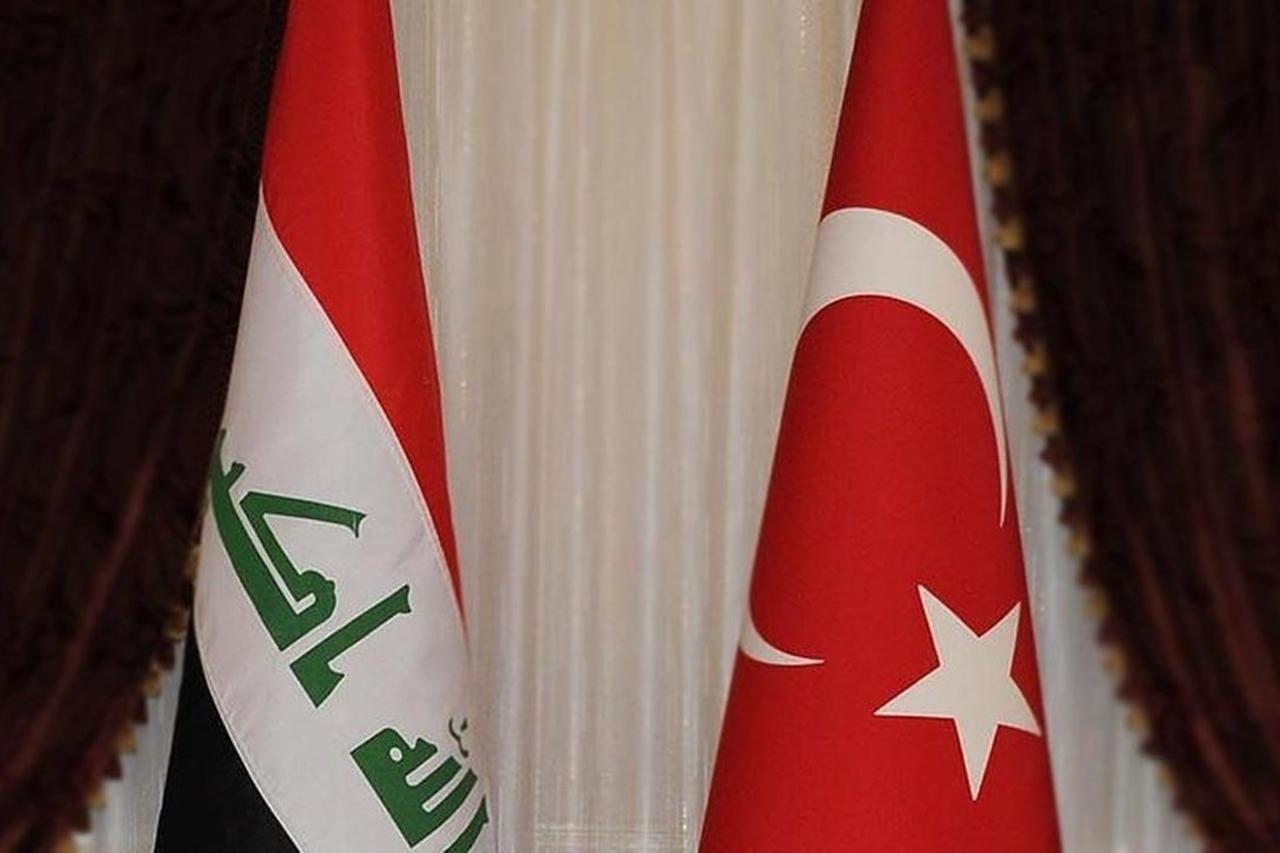 Flags of Iraq and Türkiye, accessed on Aug. 12, 2025. (AA Photo)