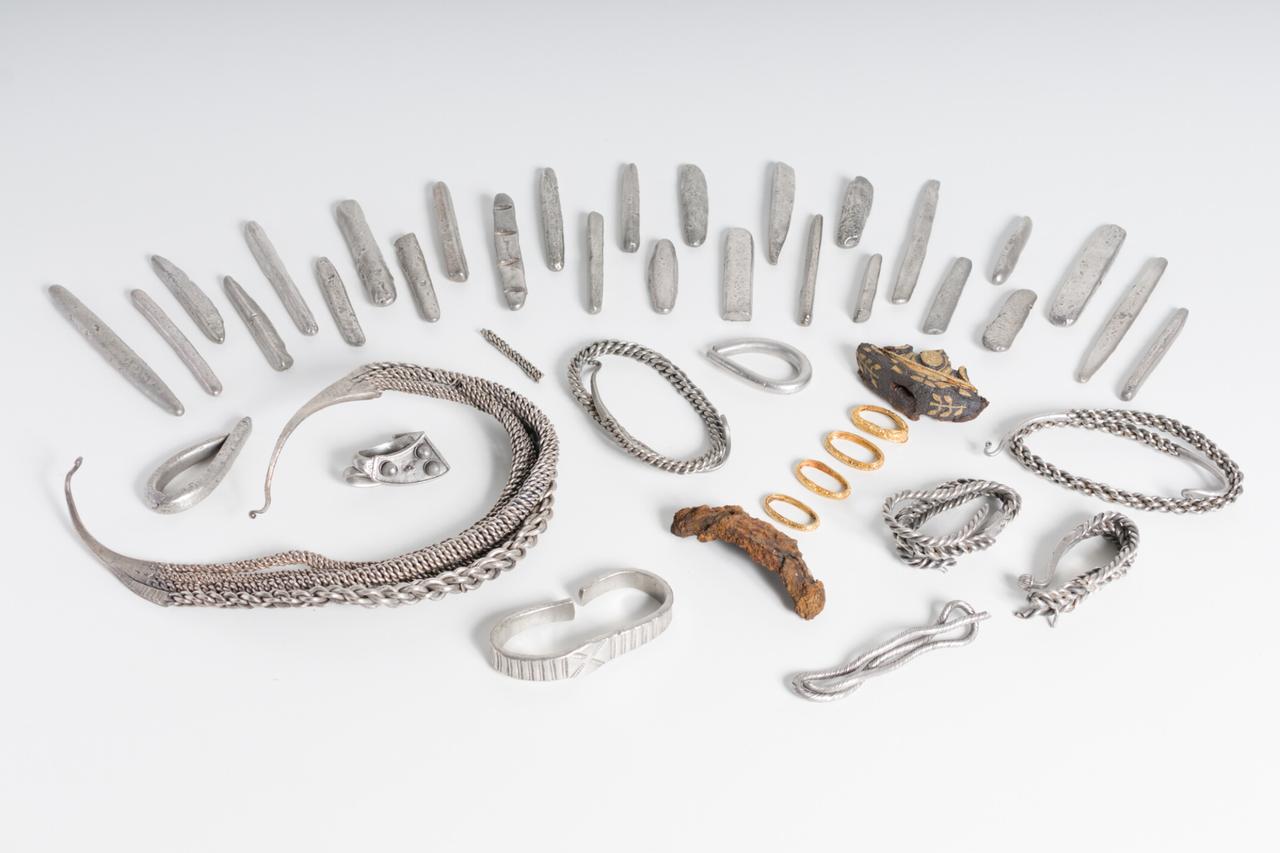 The Bedale hoard. (Photo via York Museums Trust)