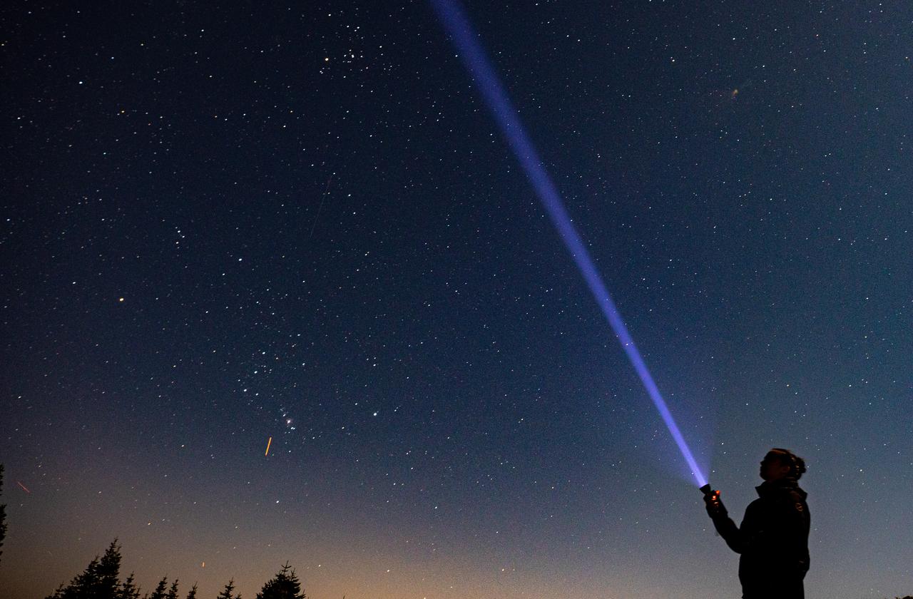 A view of the sky shows the Perseid meteor shower captured with long-exposure photography in Sakarya, Türkiye, August 12, 2025. (AA Photo)