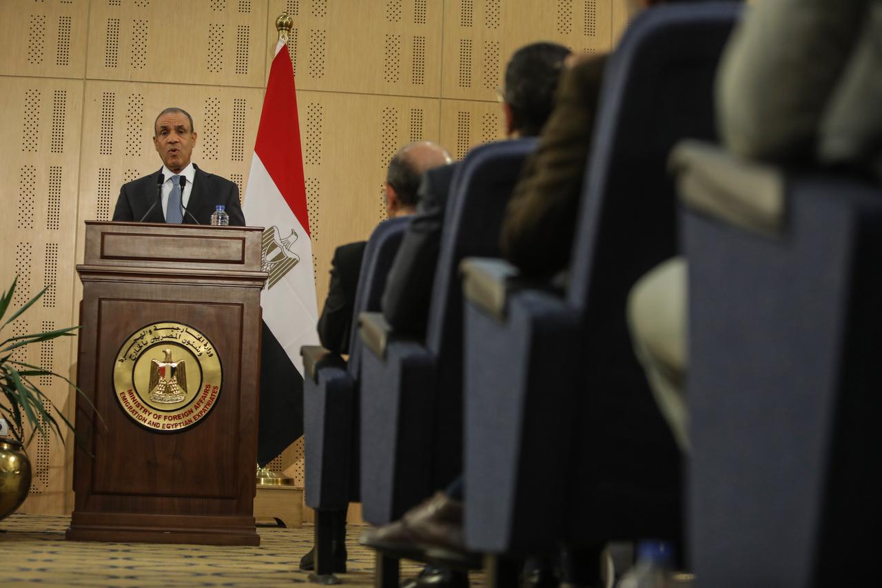 Egyptian Foreign Minister Badr Abdelatty held a joint press conference after their meeting in El-Alamein, Egypt, on August 9, 2025 (AA photo)