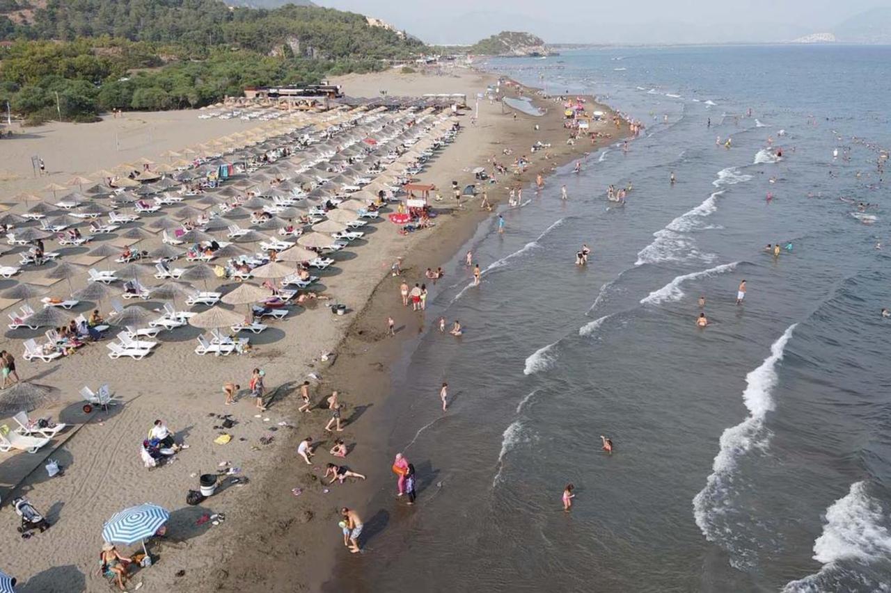 An aerial view of a beach in Mugla, Türkiye, September 8, 2024. (AA Photo)