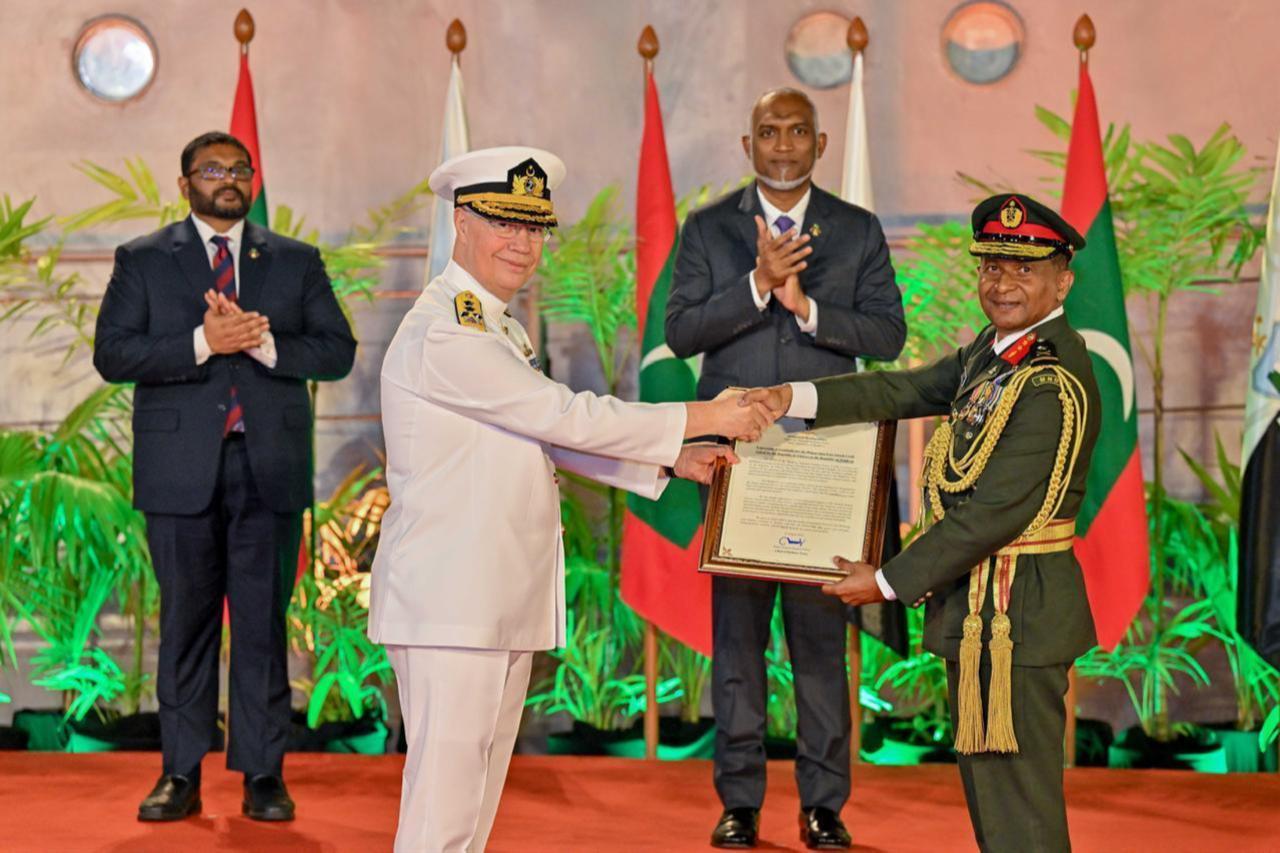 Türkiye donated TCG Volkan patrol boat enters to Maldives Navy inventory Image