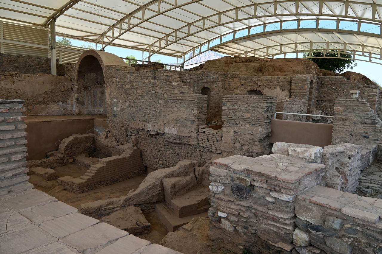 A view of ongoing archaeological excavations at the ancient city of Sardis in Salihli, Manisa, Türkiye, August 15, 2025. (AA Photo)