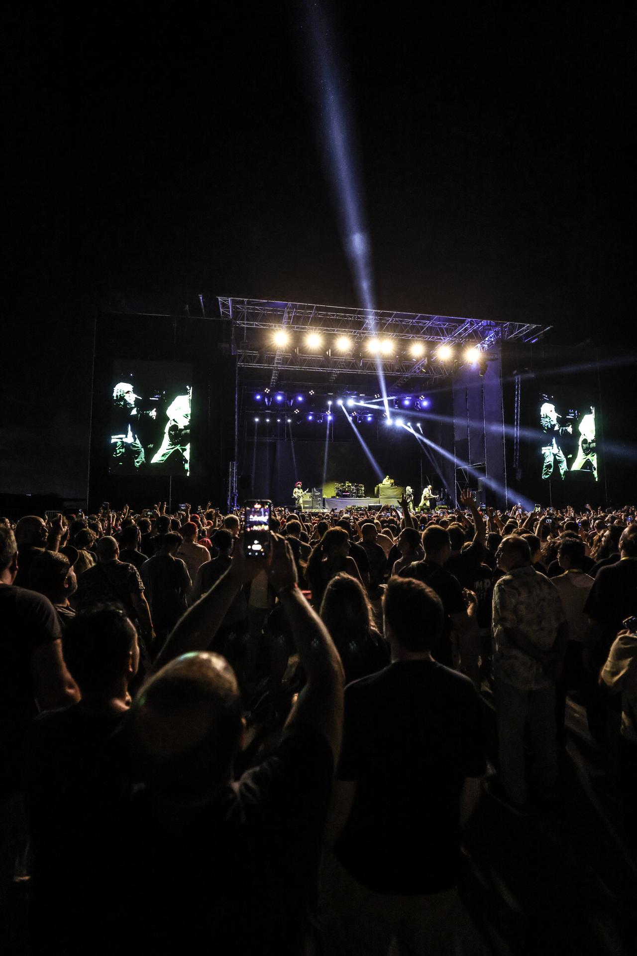 One of the iconic bands of the alternative metal subgenre nu metal, Limp Bizkit, reunited with music fans at Atakoy Marina Arena in Istanbul, Türkiye, August 17, 2025. (AA Photo)