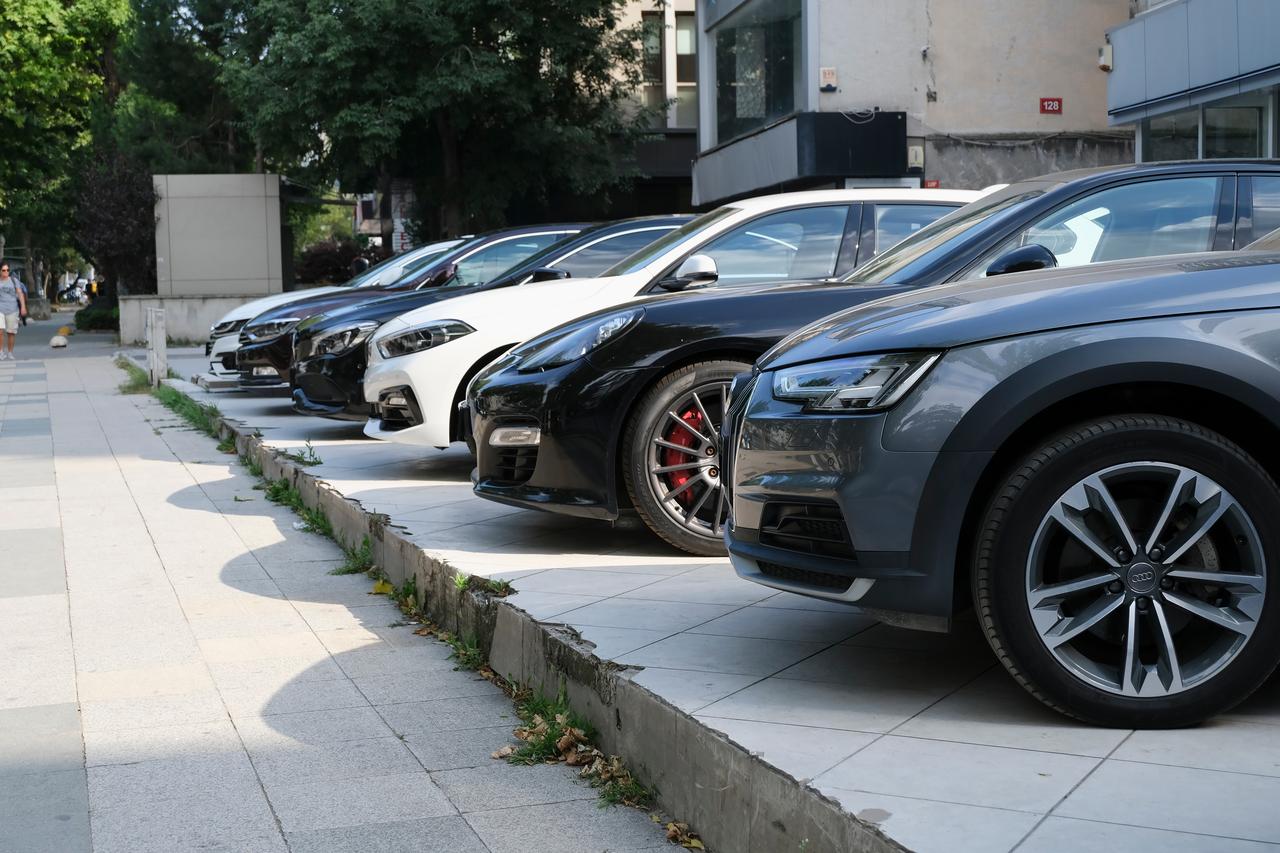 Cars models are showing together in a car gallery at outdoor for selling on Istanbul, Türkiye on July 19, 2020. (Adobe Stock Photo)