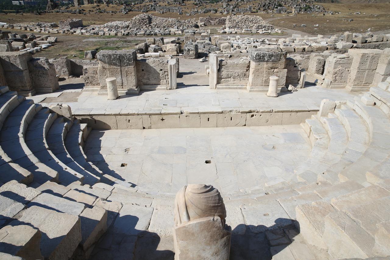 A view of 2,050-year-old council building, which has been unearthed during this year's excavations in the ancient city of Laodicea, which is located in and listed on UNESCO’s World Heritage Tentative List, in Denizli, Türkiye, July 30, 2025. (AA Photo)