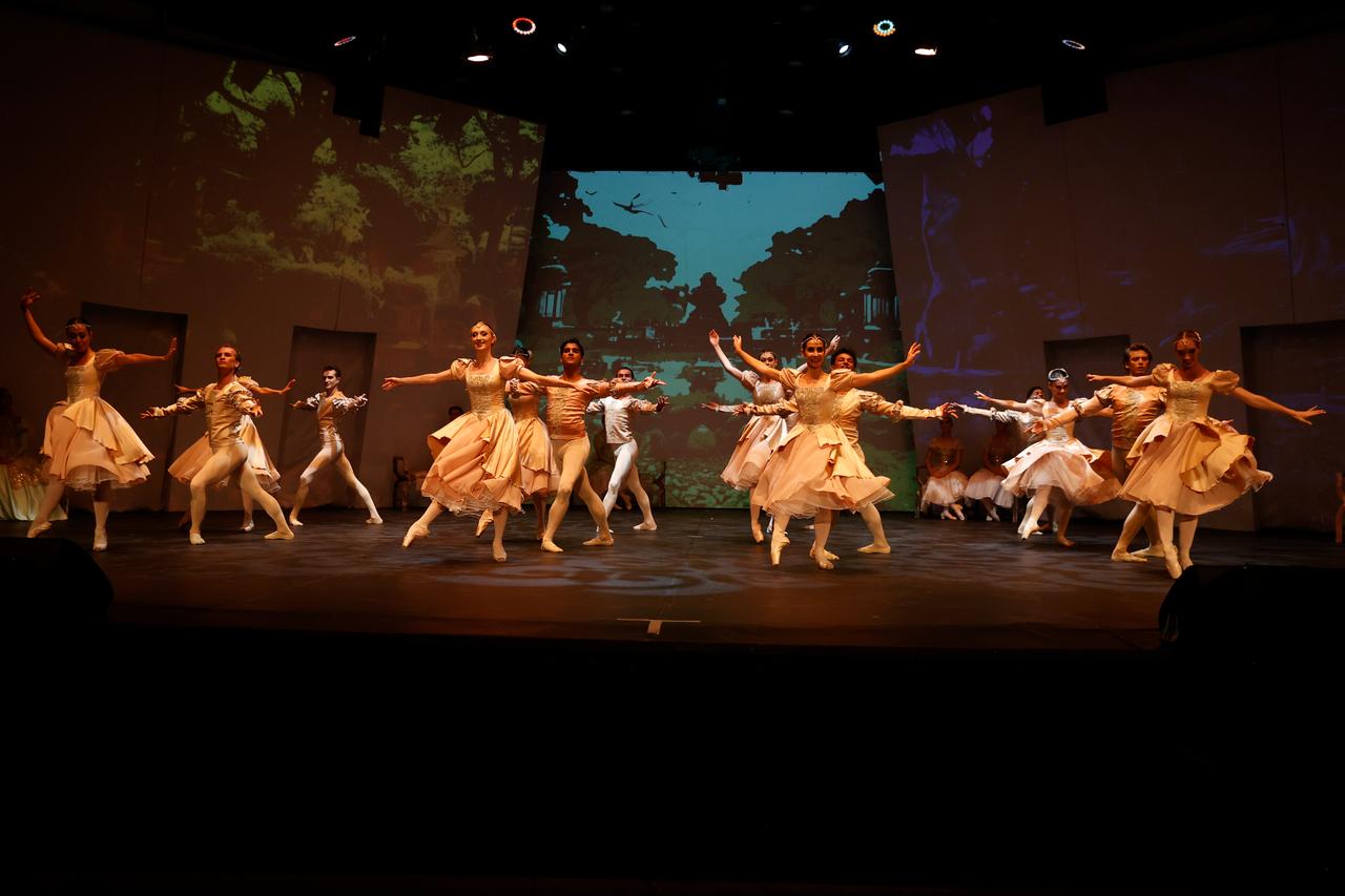 The 22nd International Bodrum Ballet Festival, organized by the Ministry of Culture and Tourism’s State Opera and Ballet Directorate (DOB), opened with a performance of “Swan Lake,” Mugla, Türkiye, August 2, 2025. (AA Photo)