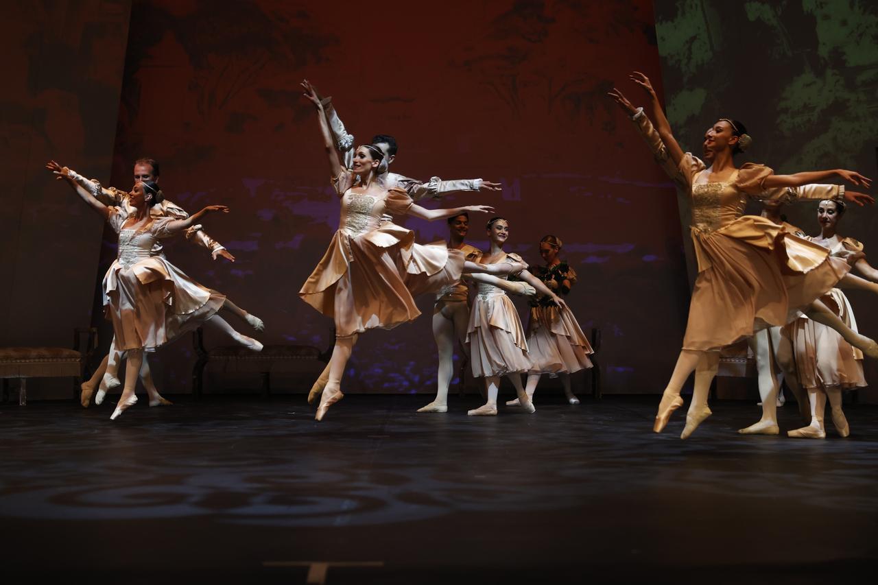 The 22nd International Bodrum Ballet Festival, organized by the Ministry of Culture and Tourism’s State Opera and Ballet Directorate (DOB), opened with a performance of “Swan Lake,” Mugla, Türkiye, August 2, 2025. (AA Photo)