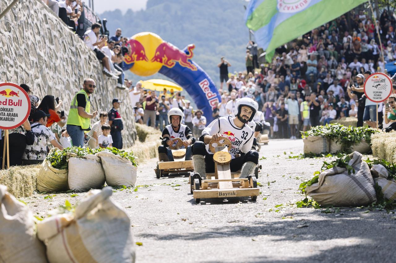 A view from the 14th Red Bull Formulaz races, jointly organized by Red Bull and the Formulaz Association in Tunca, a town in Ardesen, Rize, Türkiye, Aug. 28, 2023. (IHA Photo)