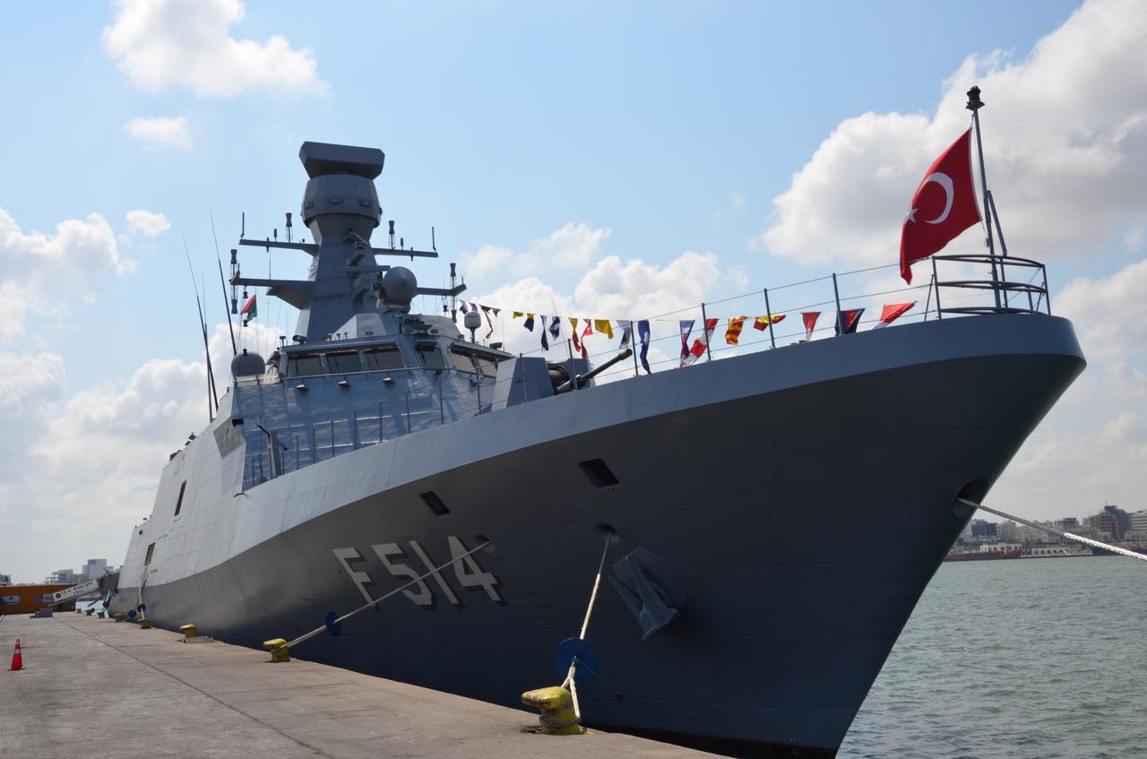 Türkiye's TCG Kinaliada Corvette visits Tripoli, the capital of Libya on August 17, 2025. (AA Photo)