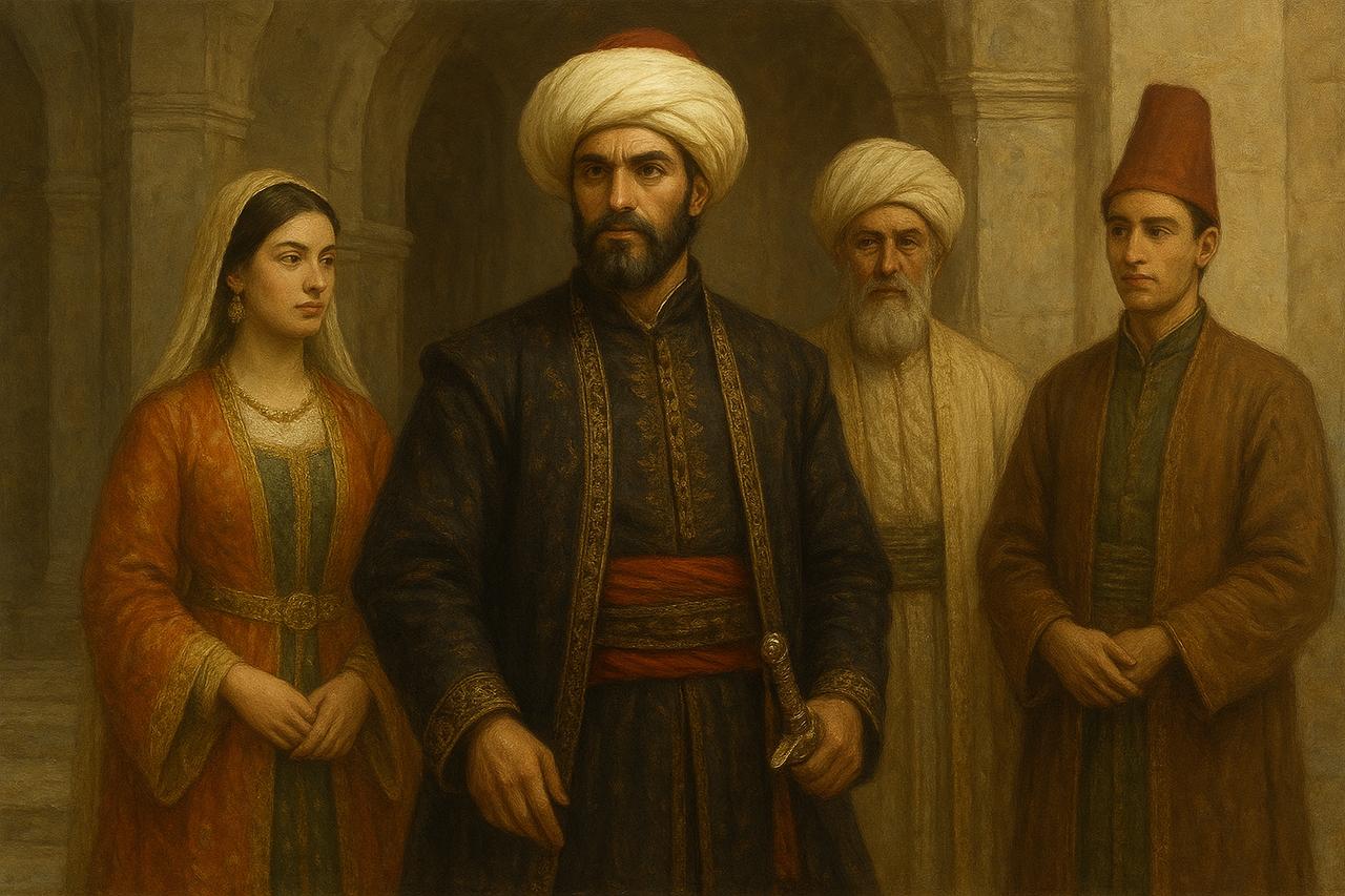 A conceptual illustration of the costums in Istanbul, inspired by Ali ibn Muhammad al-Tamkroti’s vivid account in his travelogue ( Photo generated by AI )