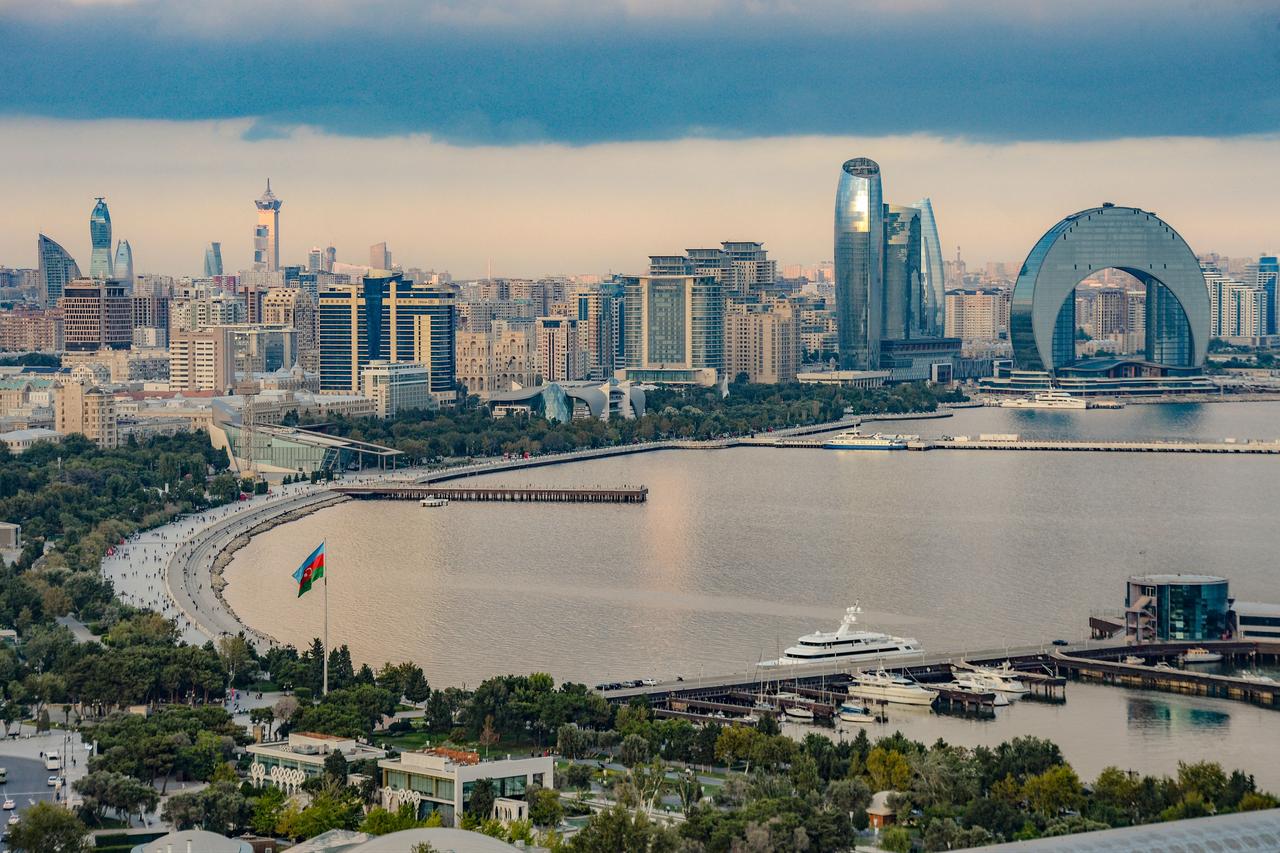 A general view of the Azerbaijani capital of Baku on September 19, 2023. (AFP Photo)