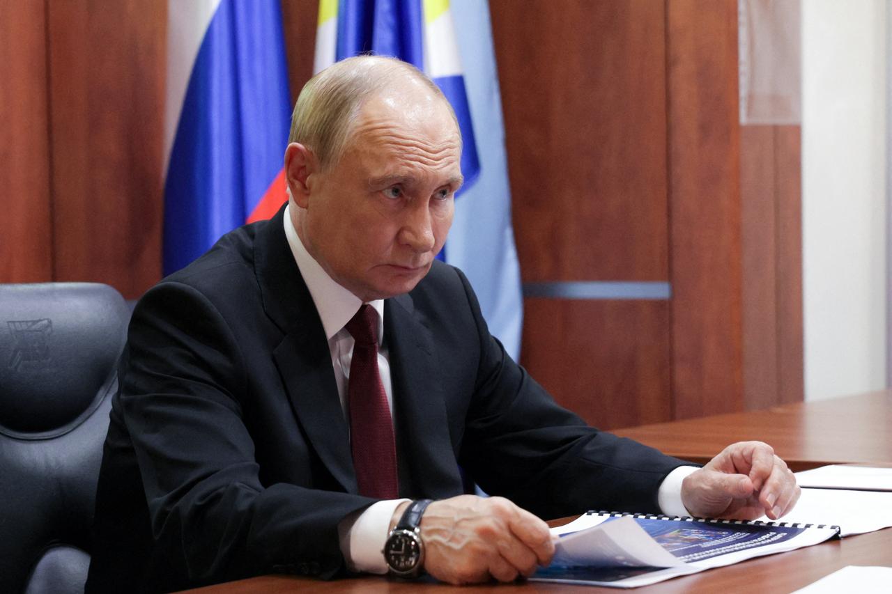 Russias President Vladimir Putin attends a meeting with head of Russias Chukotka Autonomous Region in Anadyr, Chukotka on August 16, 2025. (AFP Photo)
