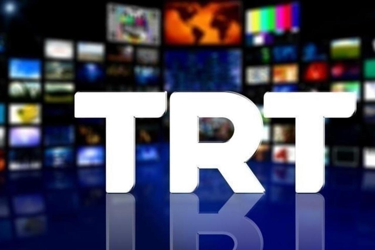 The photo shows the official logo of Türkiyes national broadcaster TRT. (AA Photo)