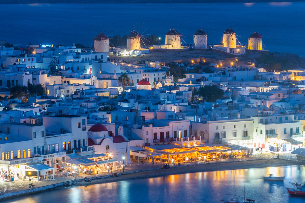 A view over the town of Mykonos in Greece. (Adobe Stock Photo)