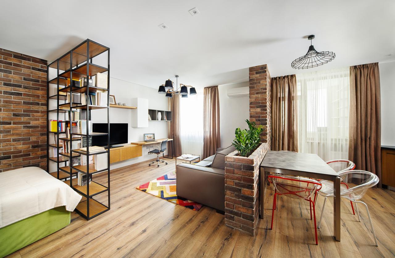 Interior view of an urban studio apartment. (Adobe Stock Photo)