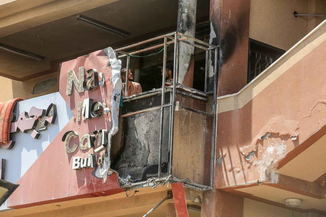 A view shows the Nasser Medical Complex damaged after an Israeli strike in Khan Yunis, Gaza, Palestine, August 25, 2025. (AA Photo)