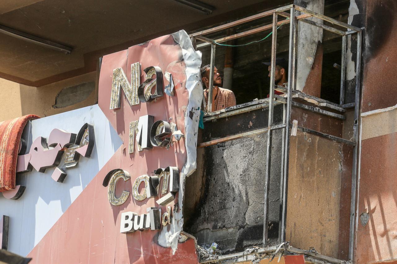 A view shows the Nasser Medical Complex damaged after an Israeli strike in Khan Yunis, Gaza, Palestine, August 25, 2025. (AA Photo)
