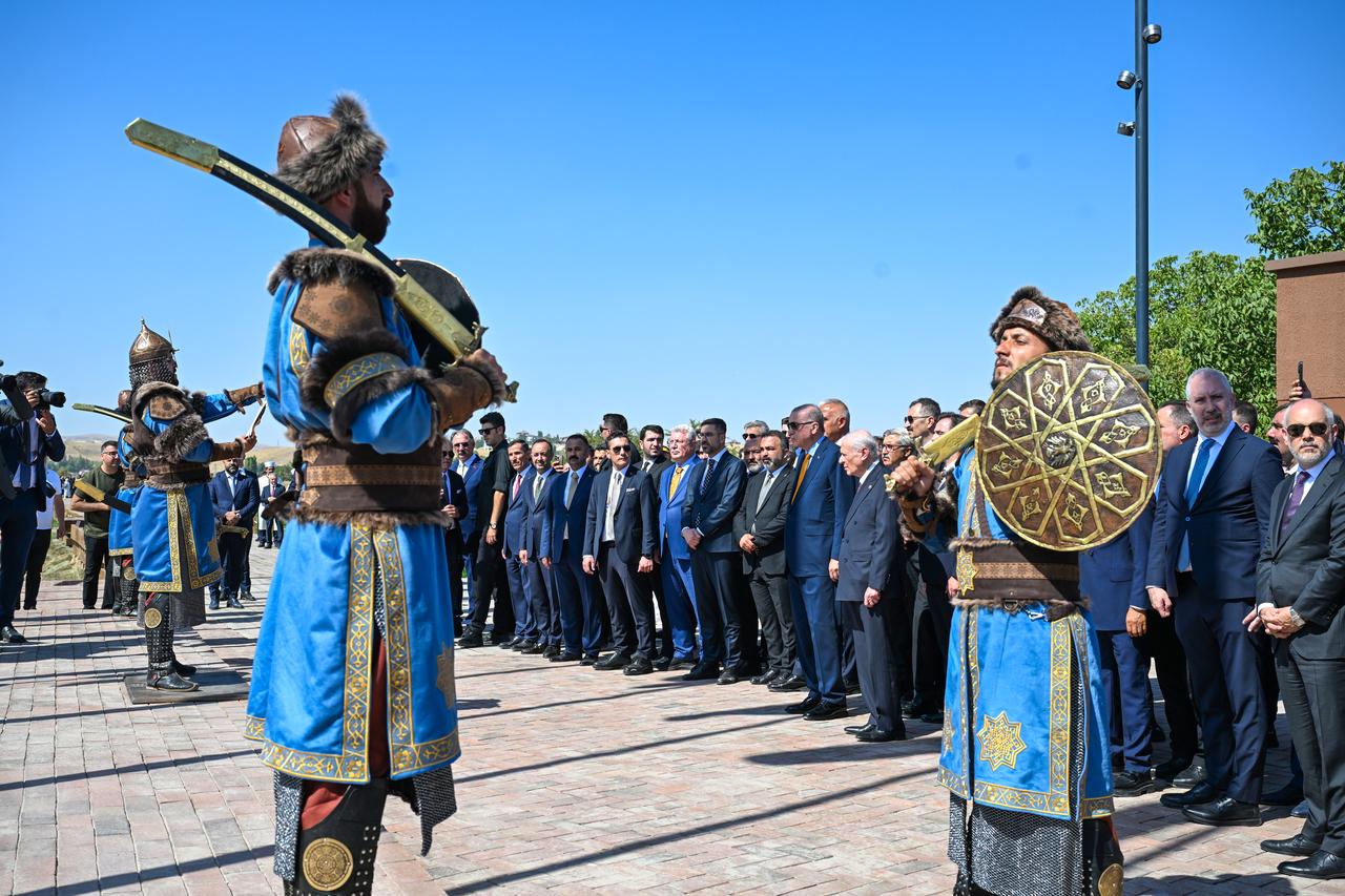 President Erdogan visits the Ahlat Seljuk Cemetery within the 954th anniversary of the Manzikert (Malazgirt) Victory in Bitlis, Türkiye on August 25, 2025. (AA Photo)