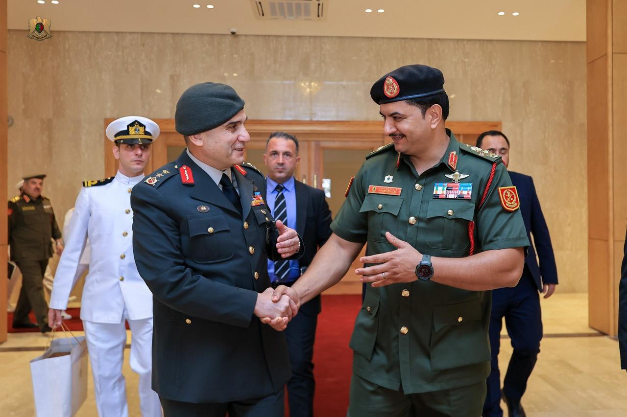 Lieutenant General Saddam Haftar along wit Turkish officials in Benghazi, August, 2025. (Photo via X/@LibyaReview)
