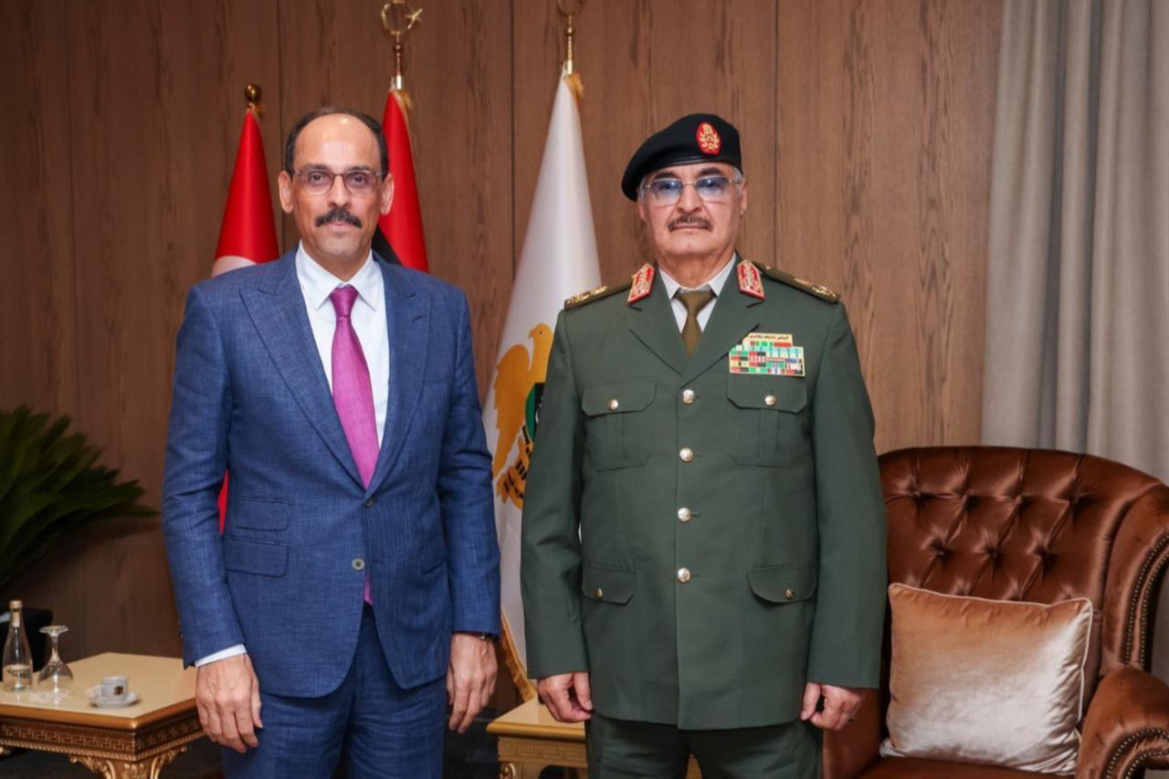 Turkish intel chief meets Libya's Khalifa Haftar in Benghazi amid maritime deal talks Image