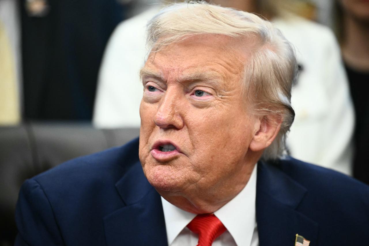 US President Donald Trump speaks in the Oval Office of the White House in Washington, DC, August 25, 2025. (AFP Photo)