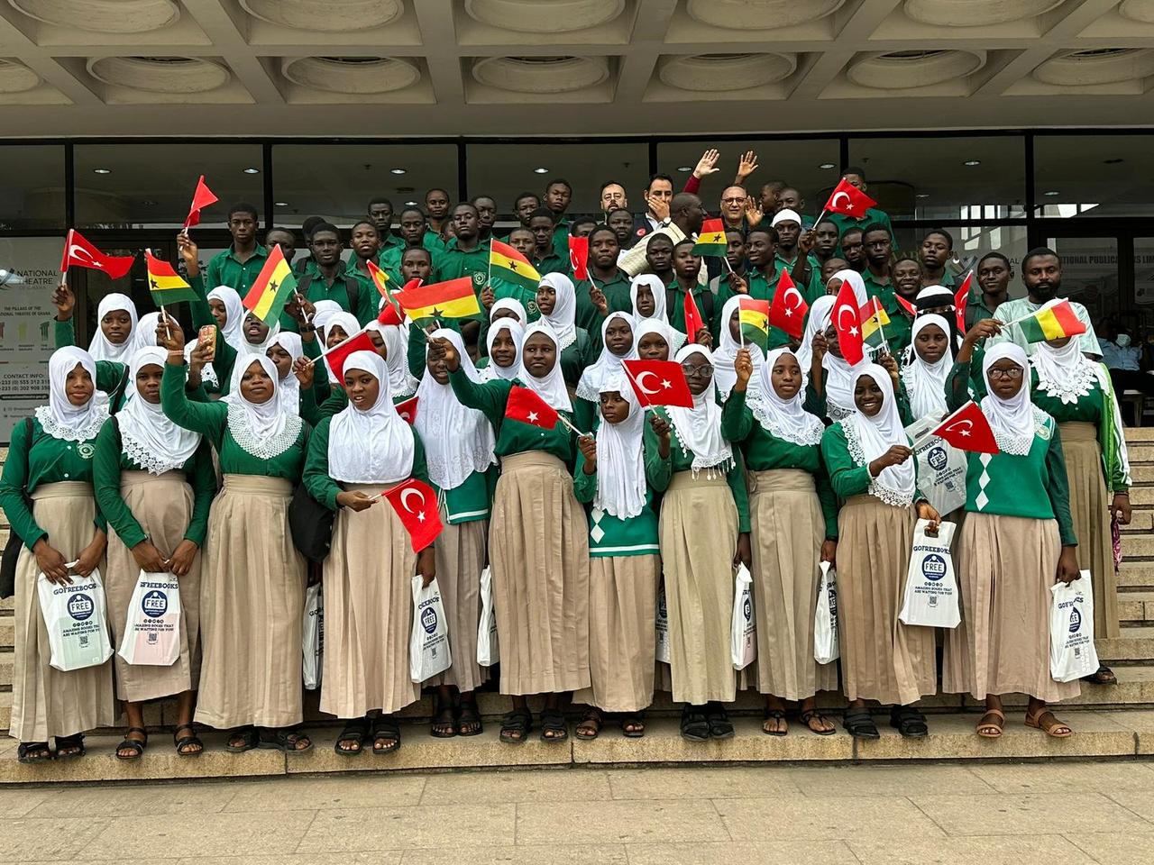 Türkiyes Gofreebooks attracts students attention at Ghana Intl Book Fair