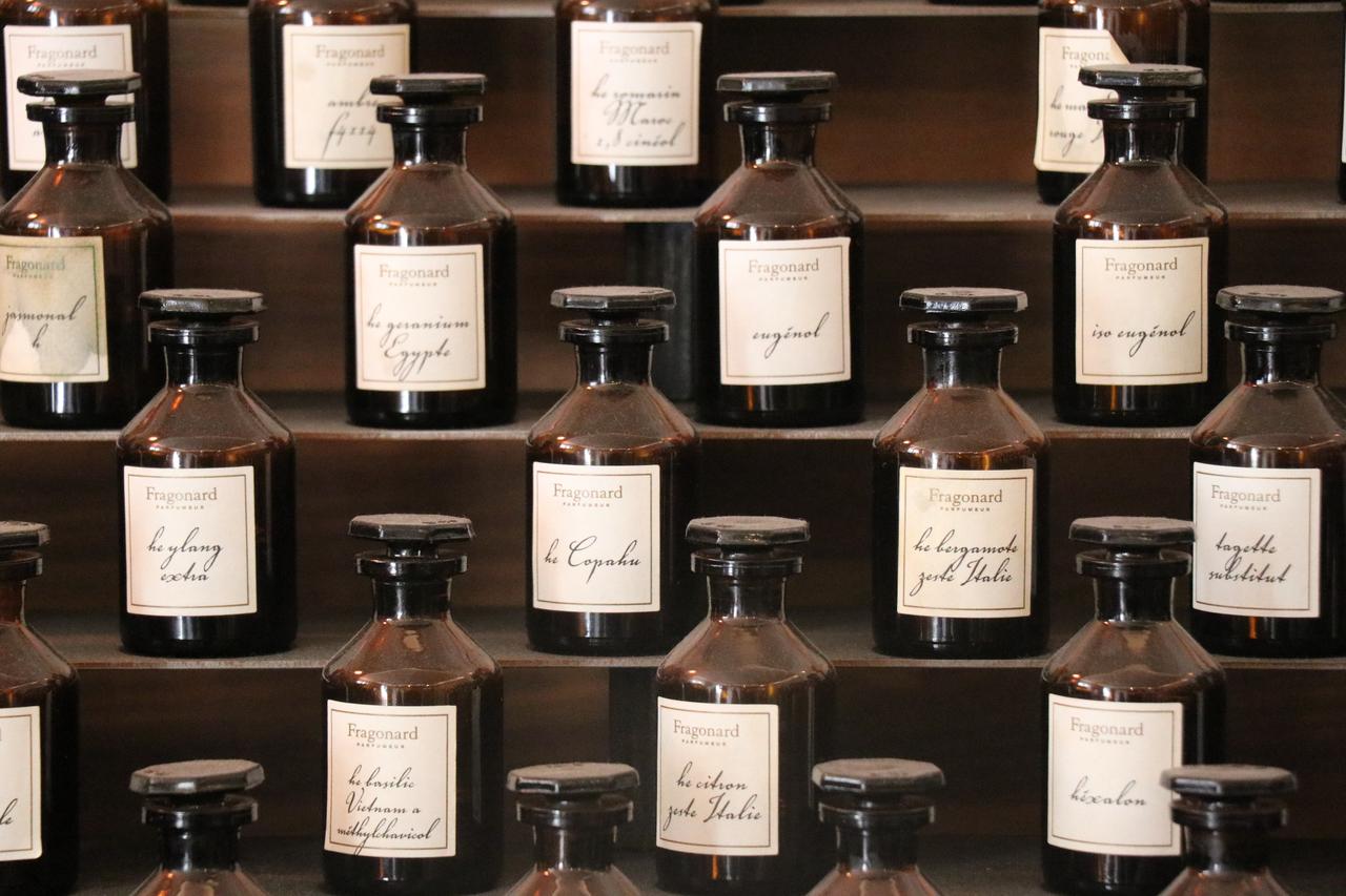 A view from the Fragonard Perfume Museum (Musee du Parfum), known as the perfume capital of the world, shows visitors the scents and perfume bottles used throughout the ages along with the perfume-making process in Paris, France on August 19, 2025. (AA Photo)
