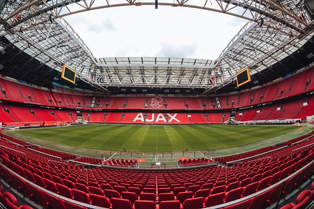 General view of Johan Cruijff ArenA, home stadium of Dutch Eredivisie club Ajax, in Amsterdam, Netherlands. (Adobe Stock Photo)