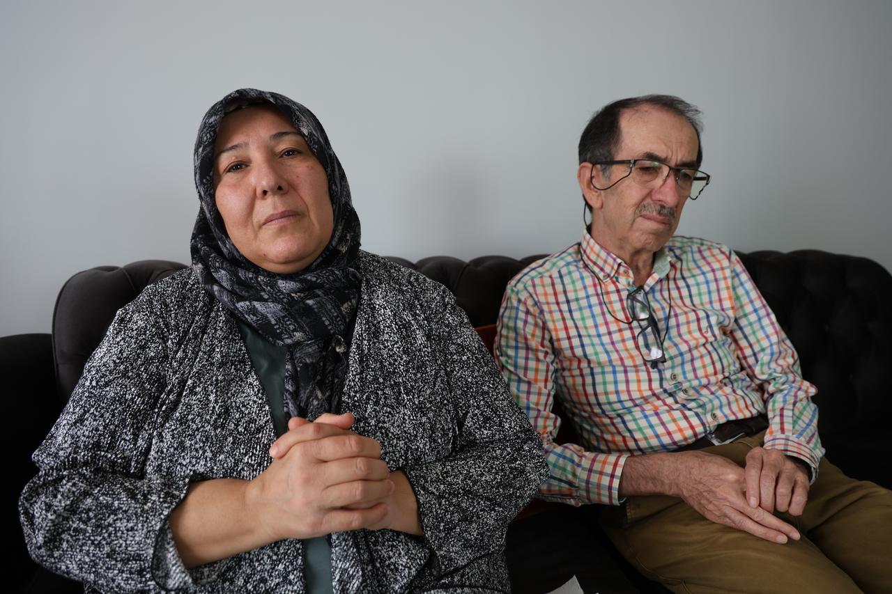 Turkish physicist Dr. Furkan Dolek's family in Adana, Türkiye, accessed on Aug. 31, 2025. (IHA Photo)
