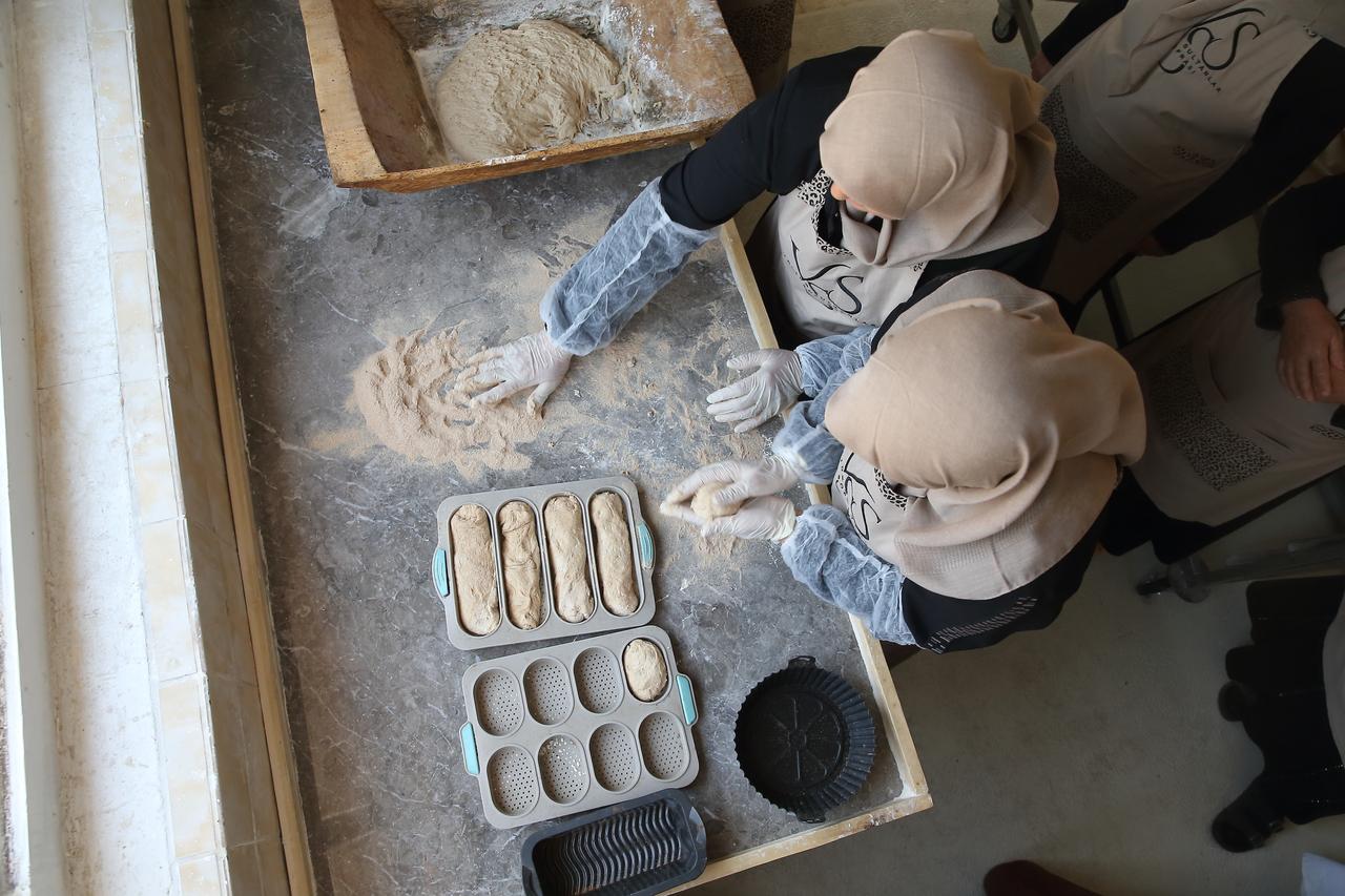 “Hittite bread,” mentioned on clay tablets dating back around 3,500 years discovered during archaeological excavations in Corum, Türkiye, home to the Hittite capital Hattusa, has been organically recreated by a women’s cooperative using traditional methods, August 4, 2025. (AA Photo)