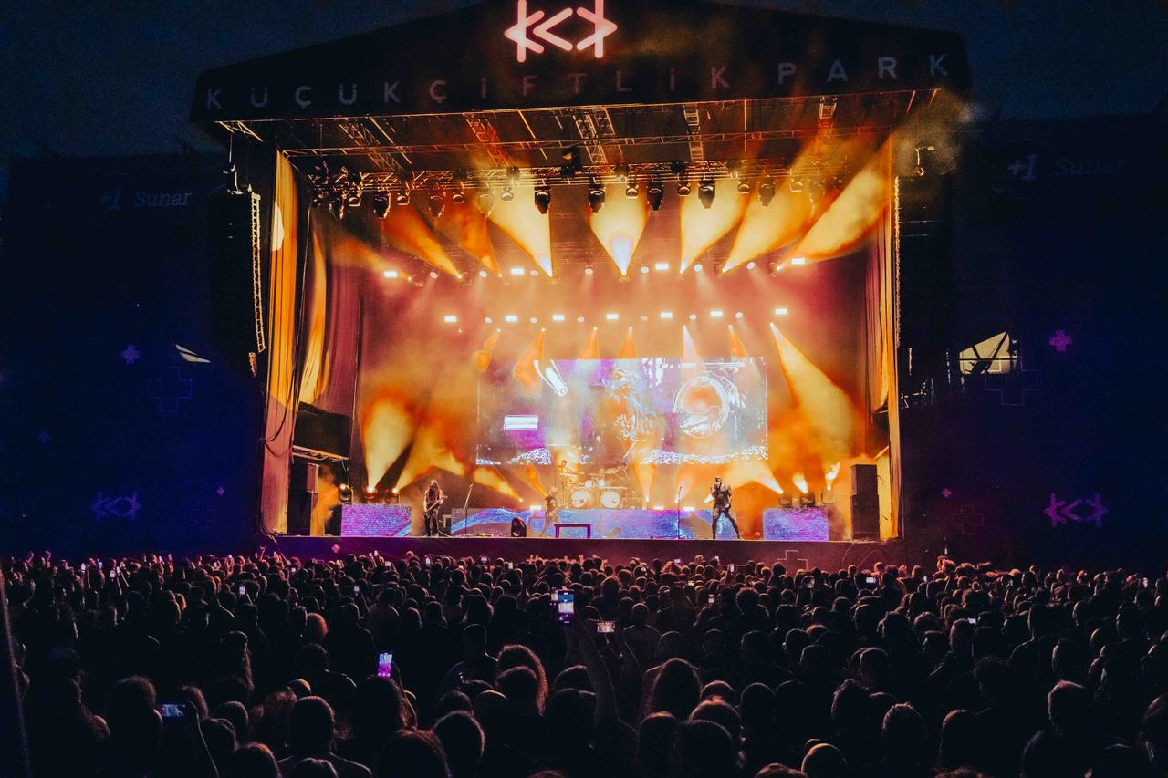 The music bands  Sepultura  and  Epica  performed at the  Dark Sun Metal Festival  at KucukCiftlik Park, Istanbul, Türkiye, August 3, 2025. (AA Photo)