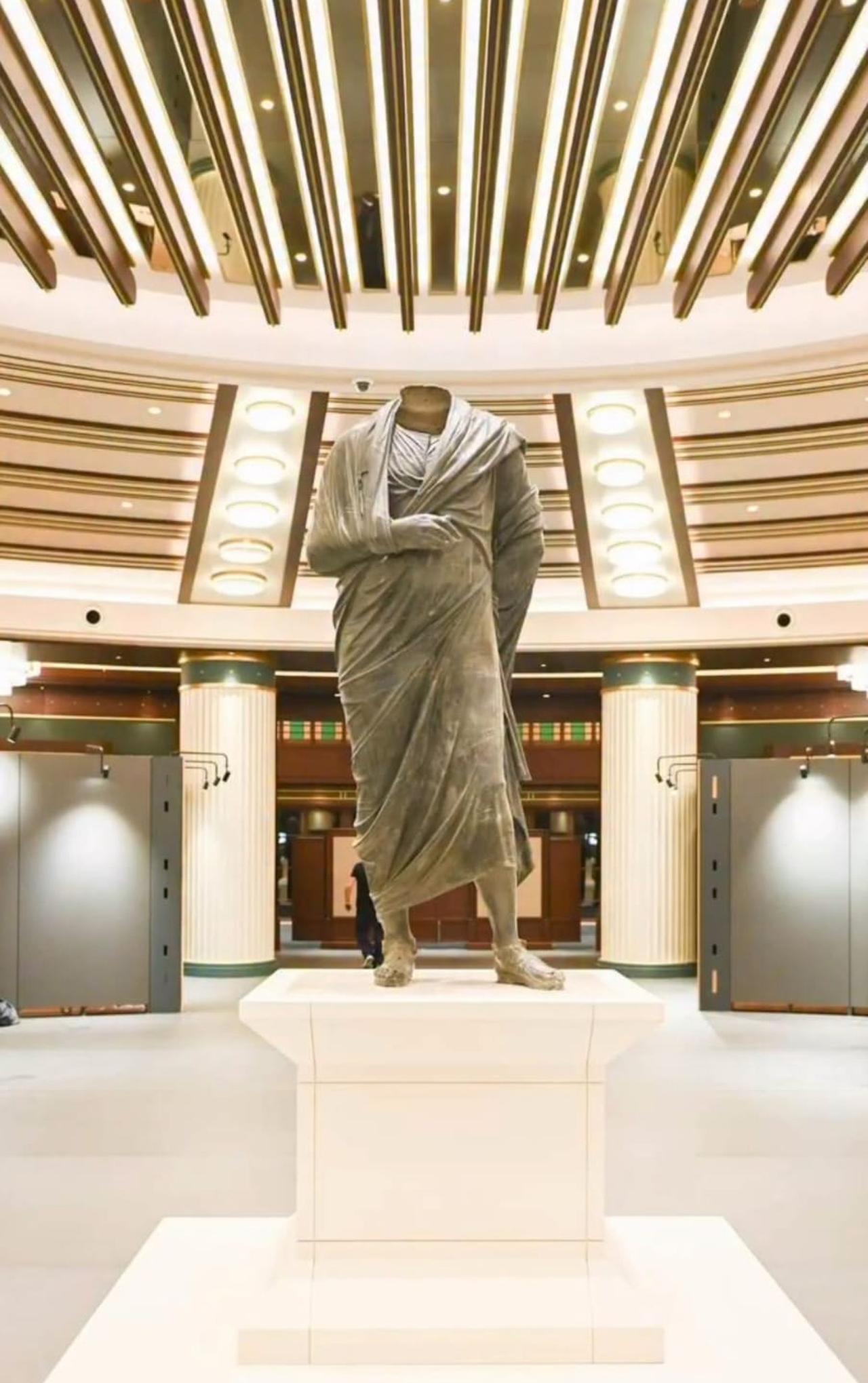 The Presidential Complex will host the International Archaeology Symposium on August 6 with the participation of 250 scholars, along with the opening of the “Golden Age of Archaeology” exhibition, where the Marcus Aurelius statue, returned to its homeland after 65 years, will also be on display for visitors, Ankara, Türkiye, August 3, 2025. (AA Photo)