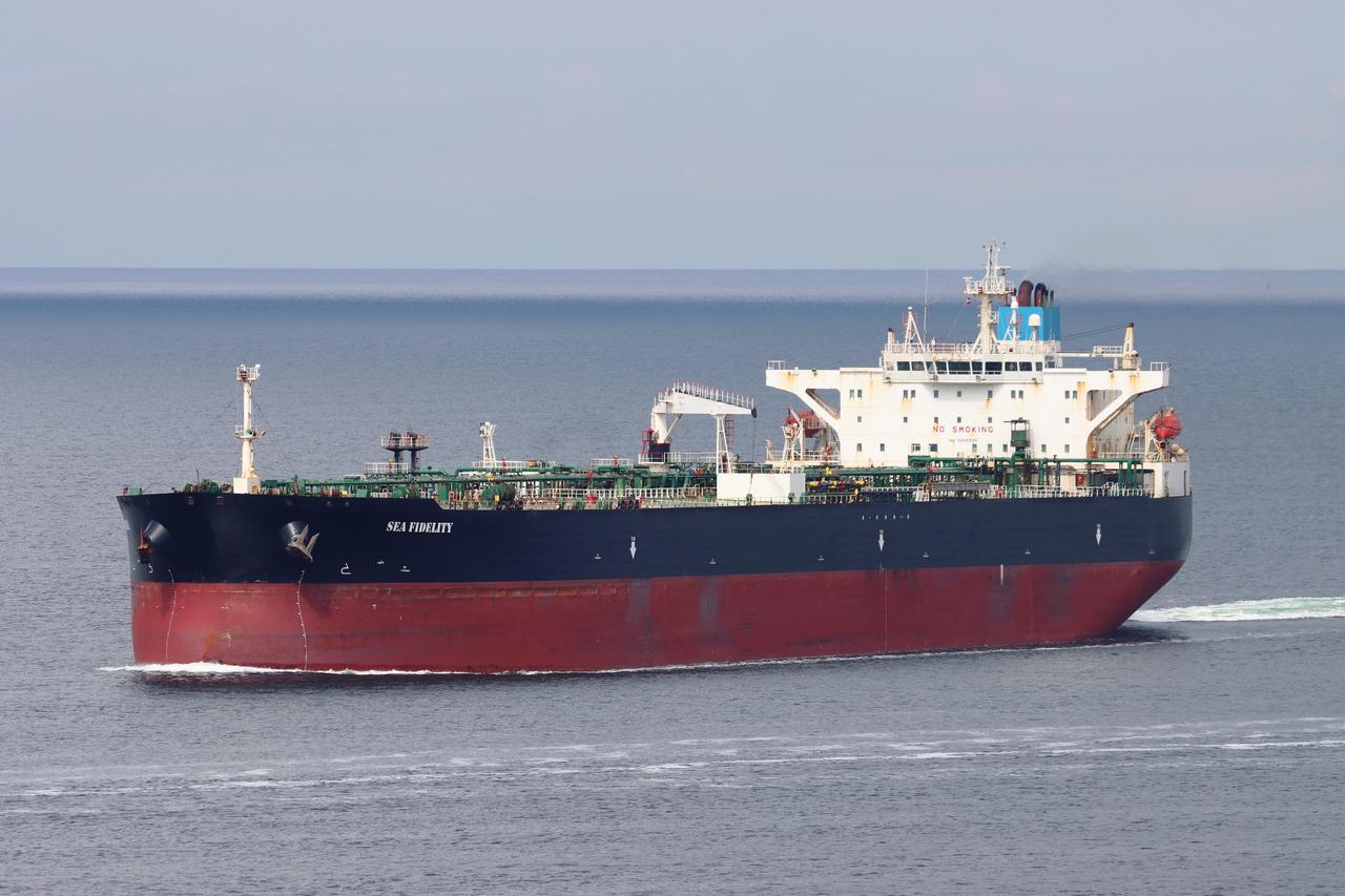 A Russian crude oil tanker sails through the Baltic Sea, June 17, 2024. (Adobe Stock Photo)