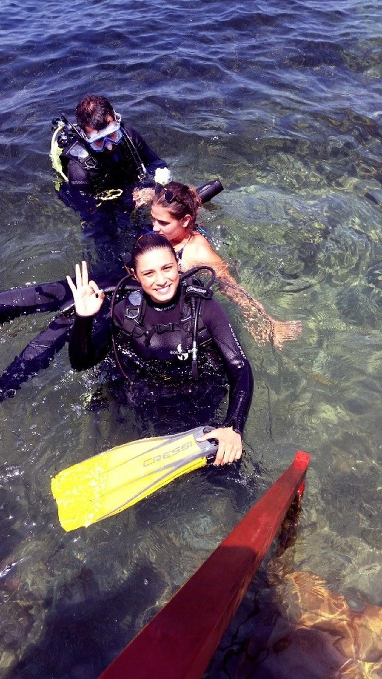 A view from Turkish archaeologist and cultural heritage specialist Asena Ozge Yasar’s underwater archaeological excavations. (Photo courtesy of Yasar’s archive)