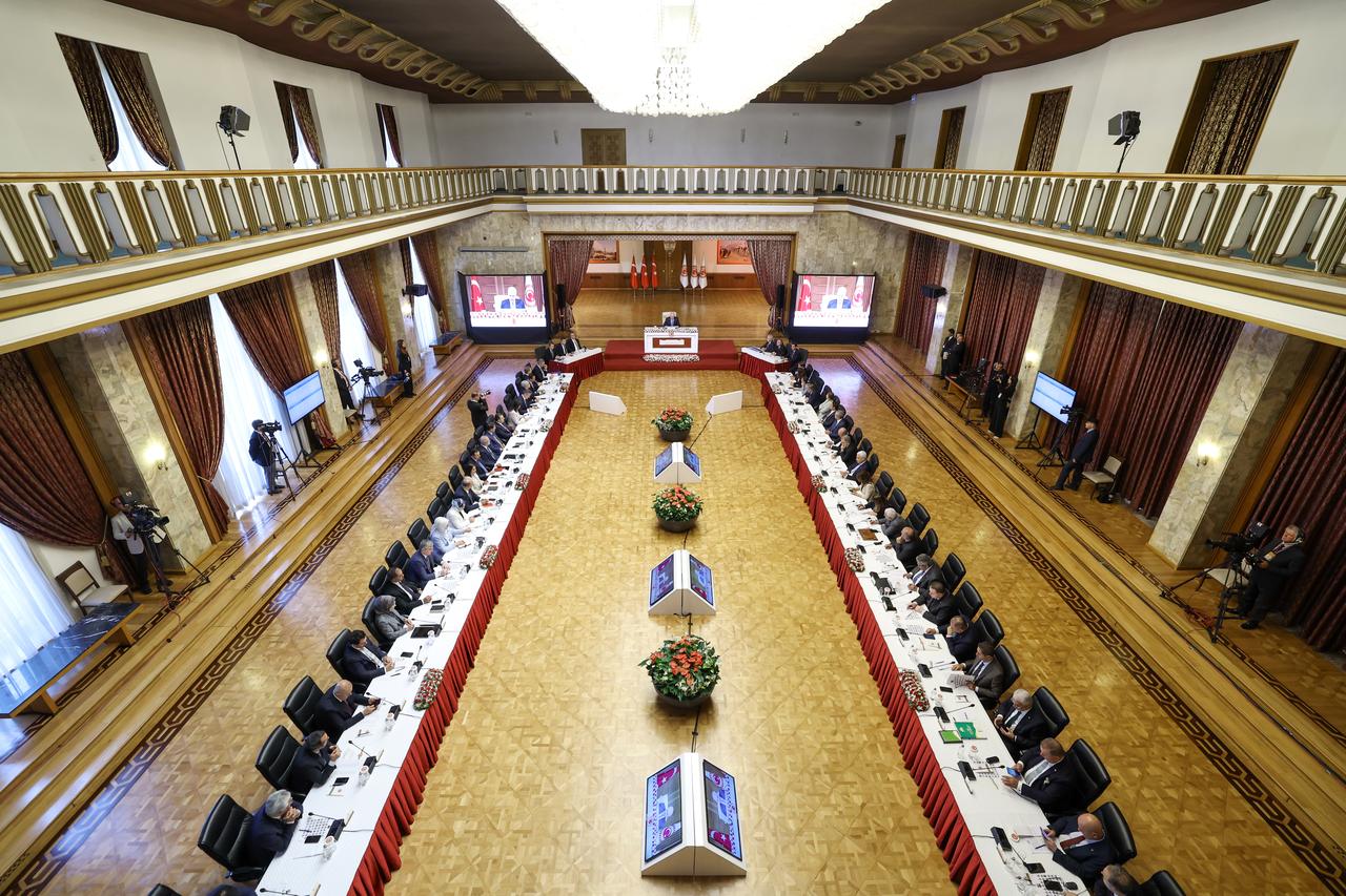 The first meeting of the commission in line with the goal of a “terror-free Türkiye” in Ankara, Türkiye, on August 5, 2025. (AA Photo)