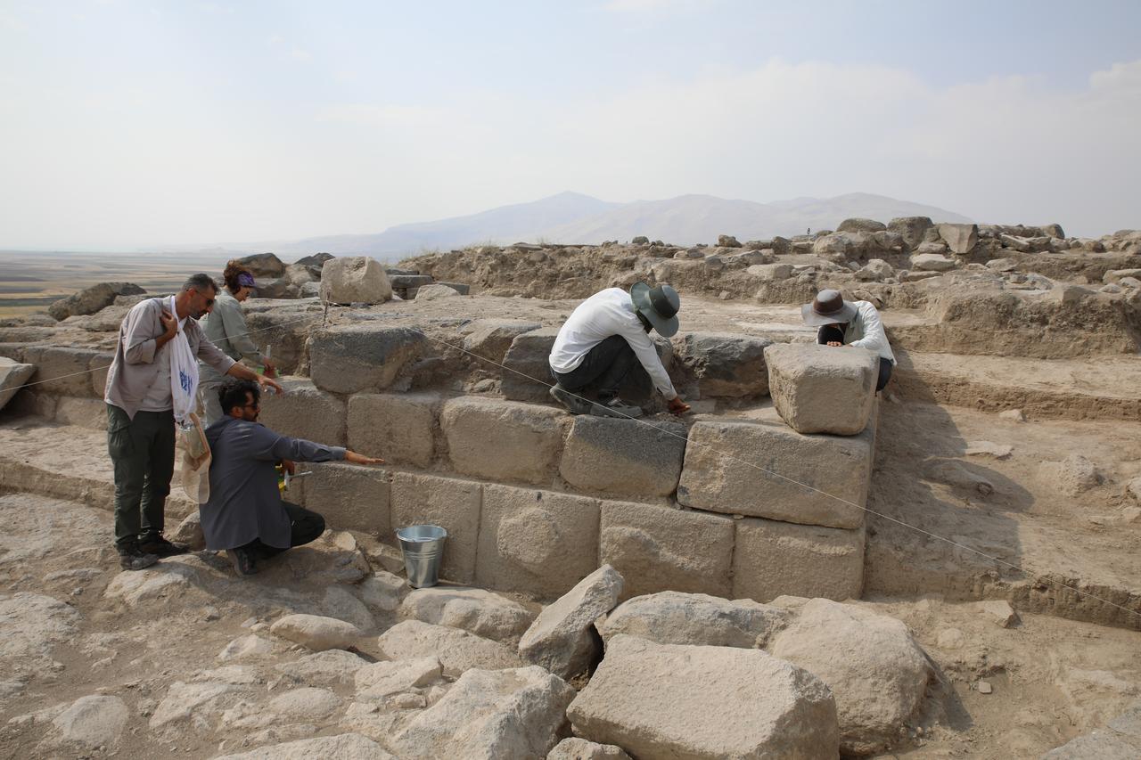 A view from the excavations in the area of an Urartian-era fortress in Muradiye district of Van, Türkiye, August 6, 2025. (AA Photo)