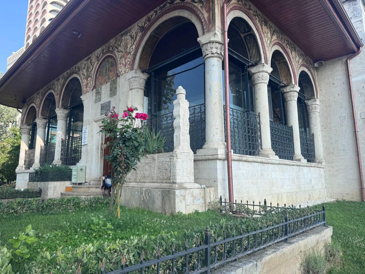 A view of the historic Ethem Bey Mosque, an Ottoman-era structure restored by the Turkish Cooperation and Coordination Agency (TIKA), in Tirana, the capital of Albania, August 5, 2025. (AA Photo)