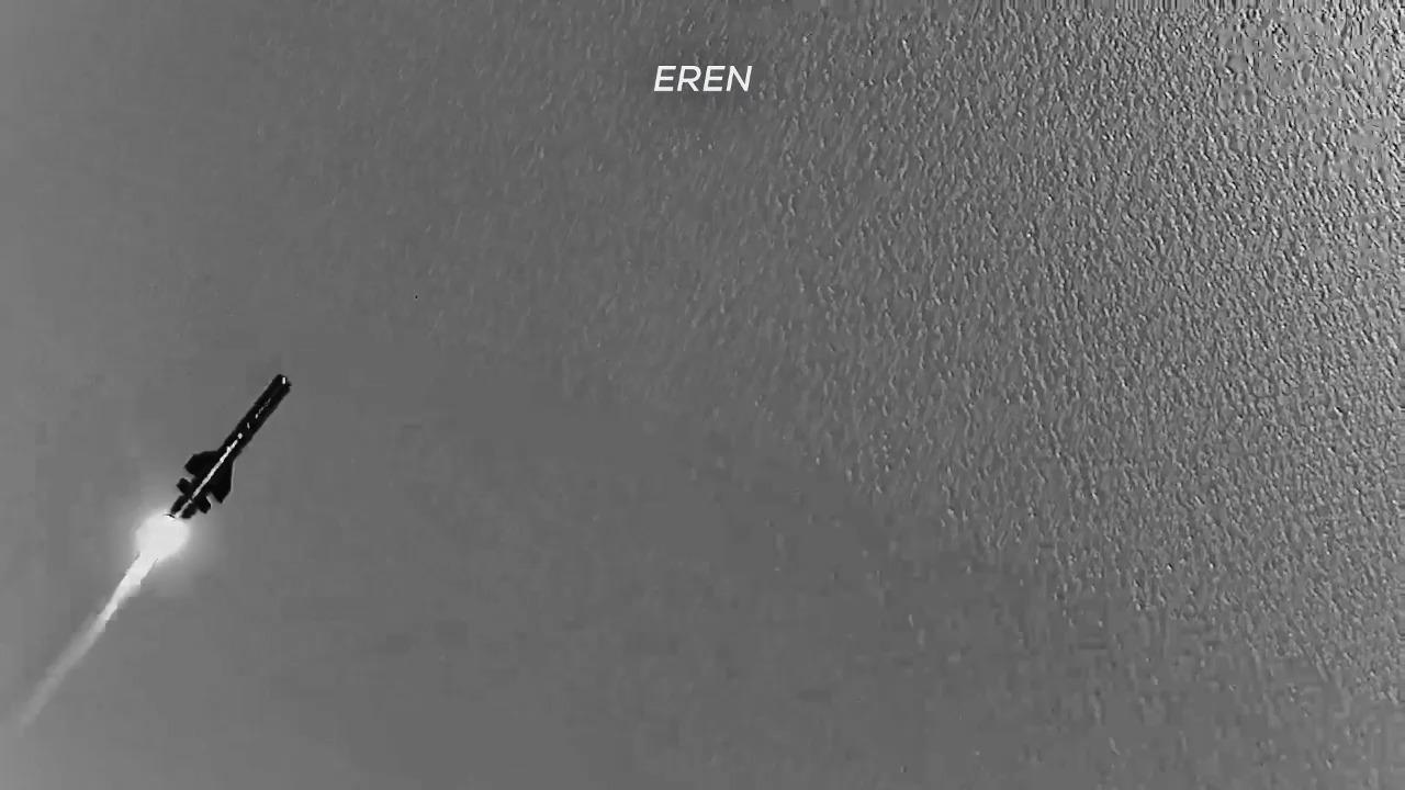 Roketsan's EREN High-Speed Multi-Purpose Loitering Munition during its test from Bayraktar Akinci UCAV on 7 August, 2025. (Photo via Baykar)