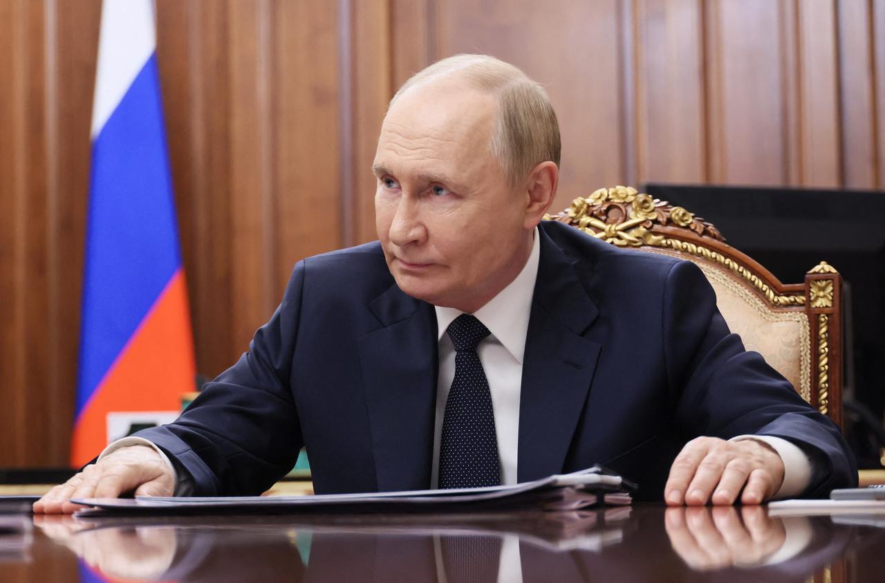 Russia's President Vladimir Putin at Kremlin in Moscow on August 4, 2025. (AFP Photo)