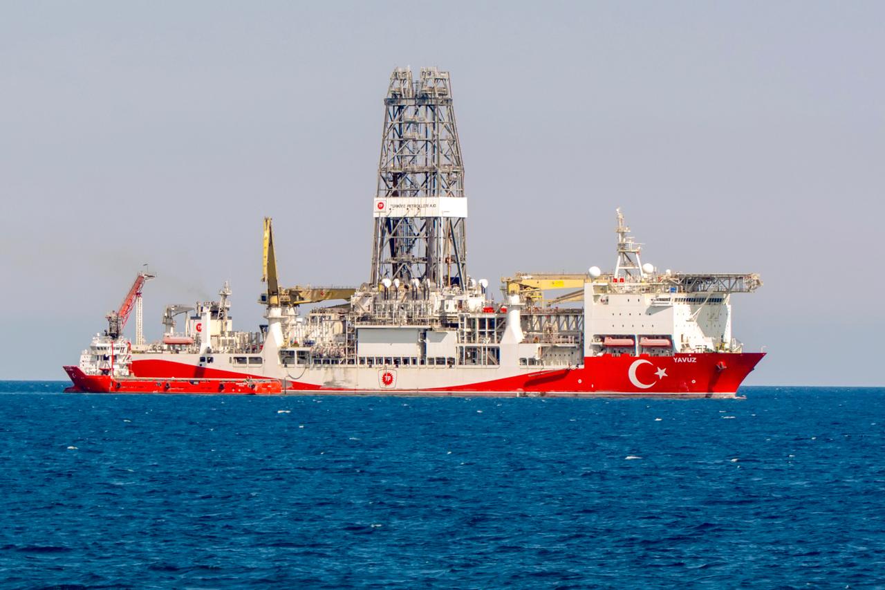 Türkiye’s Yavuz drillship operates in the Mediterranean Sea off the coast of Mersin, Türkiye, June 23, 2021. (Adobe Stock Photo)
