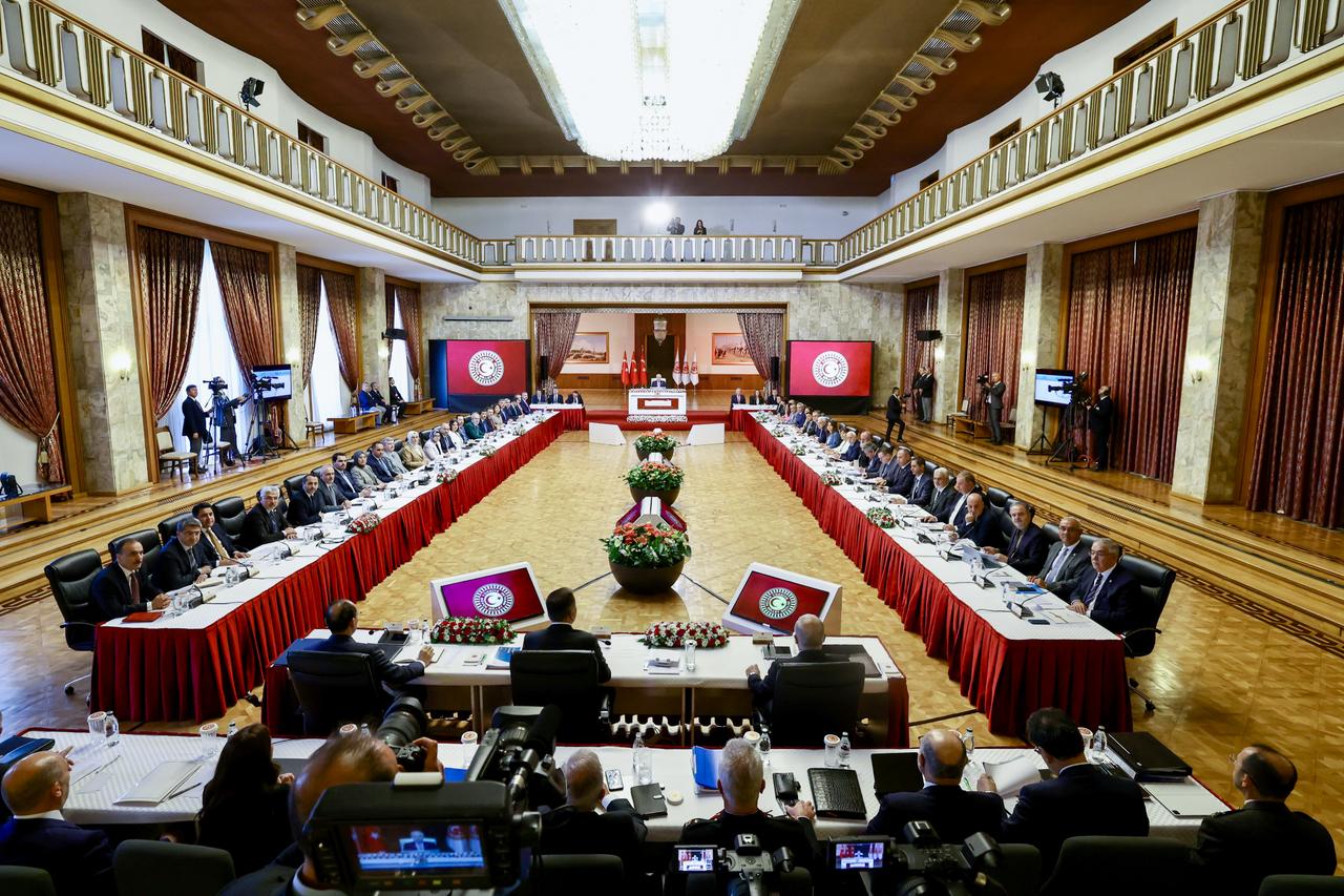 In line with the goal of a  Terror-Free Türkiye,  the National Solidarity, Brotherhood and Democracy Commission, established in the Grand National Assembly, convened under the chairmanship of Speaker Numan Kurtulmus. August 8, 2025, Ankara, Türkiye. (AA Photo)