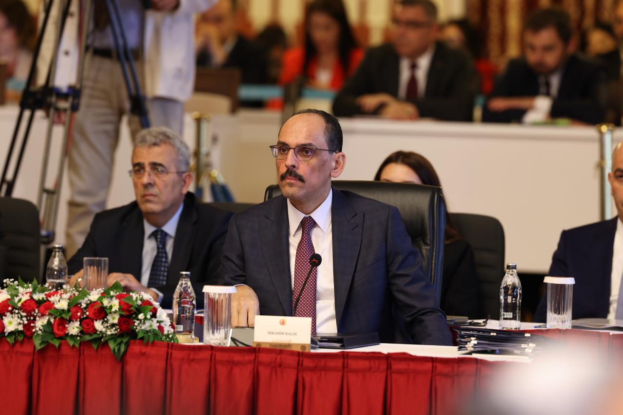 National Intelligence Organization (MIT) Director Ibrahim Kalin at the National Solidarity, Brotherhood and Democracy Commission. August 8, 2025, Ankara, Türkiye. (AA Photo)