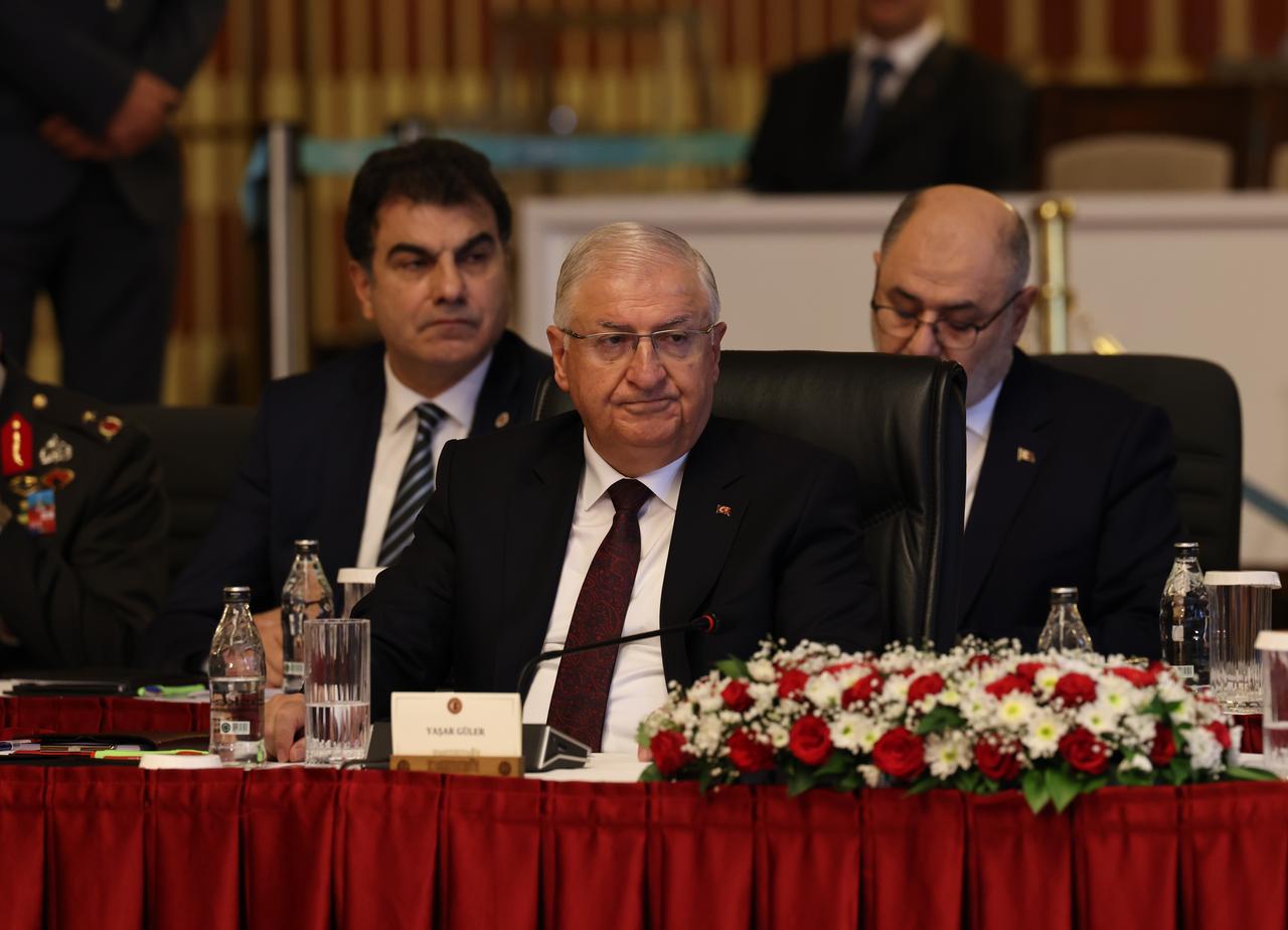 National Defense Minister Yasar Guler at the National Solidarity, Brotherhood and Democracy Commission. August 8, 2025, Ankara, Türkiye. (AA Photo)