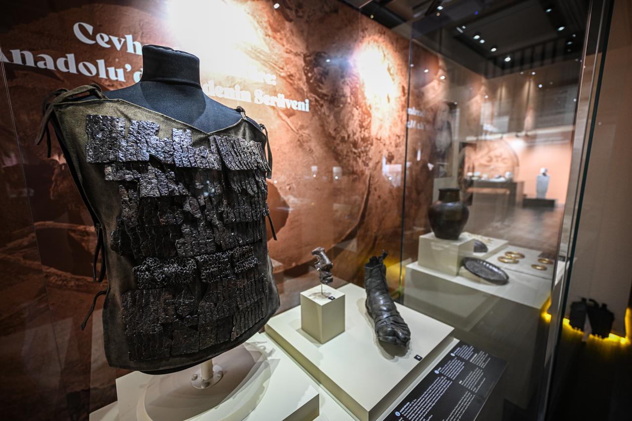 A view from the “Golden Age of Archaeology” exhibition at the Presidential Library, Ankara, Türkiye, August 7, 2025. (AA Photo)